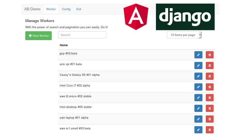 Web App Demo made with (Angular 2 & Django)