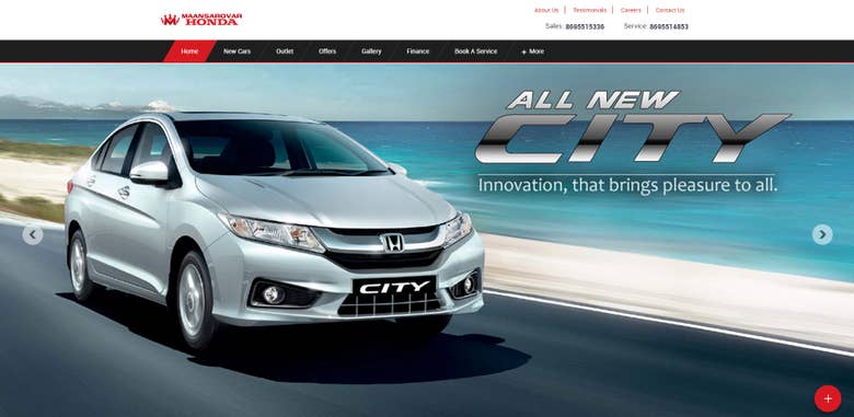 Honda Franchise Website