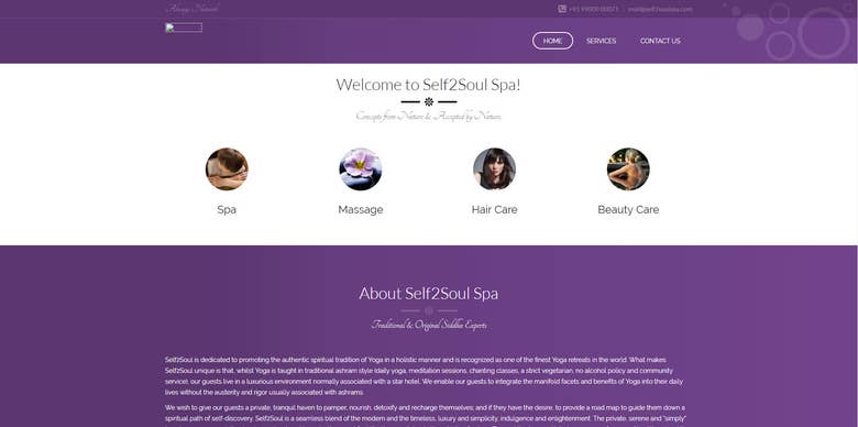 Self2Soul Spa Website