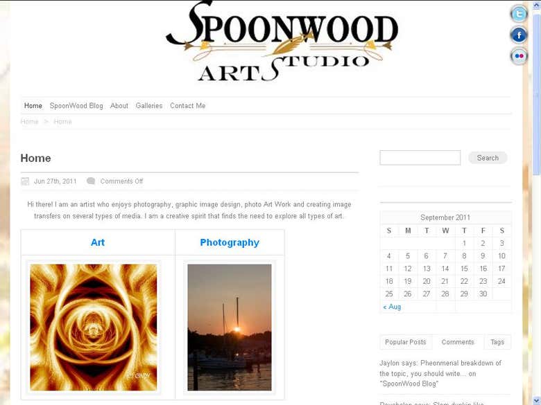 Spoon Wood Arts - Customized WordPressTheme