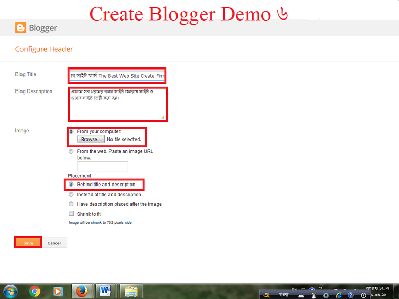 Create Blogger