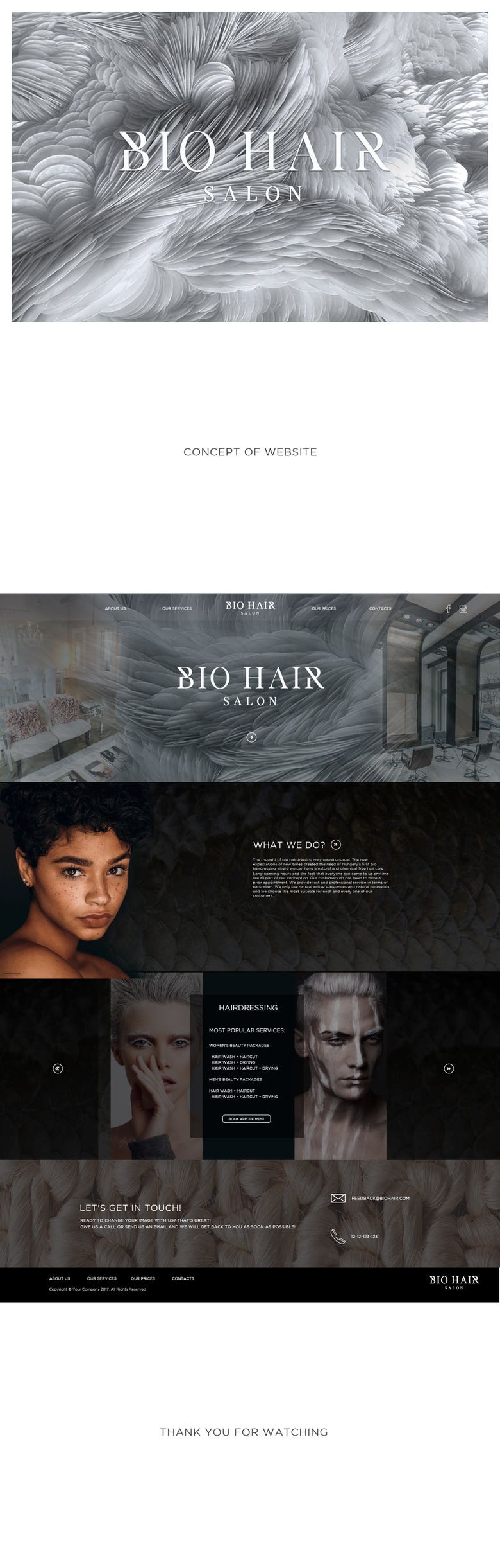 Hair salon Website