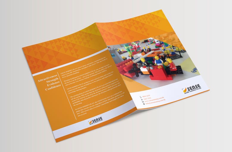 Brochure design for "Lego Serious Play."