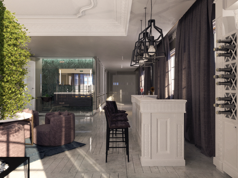 3D- rendering - living room