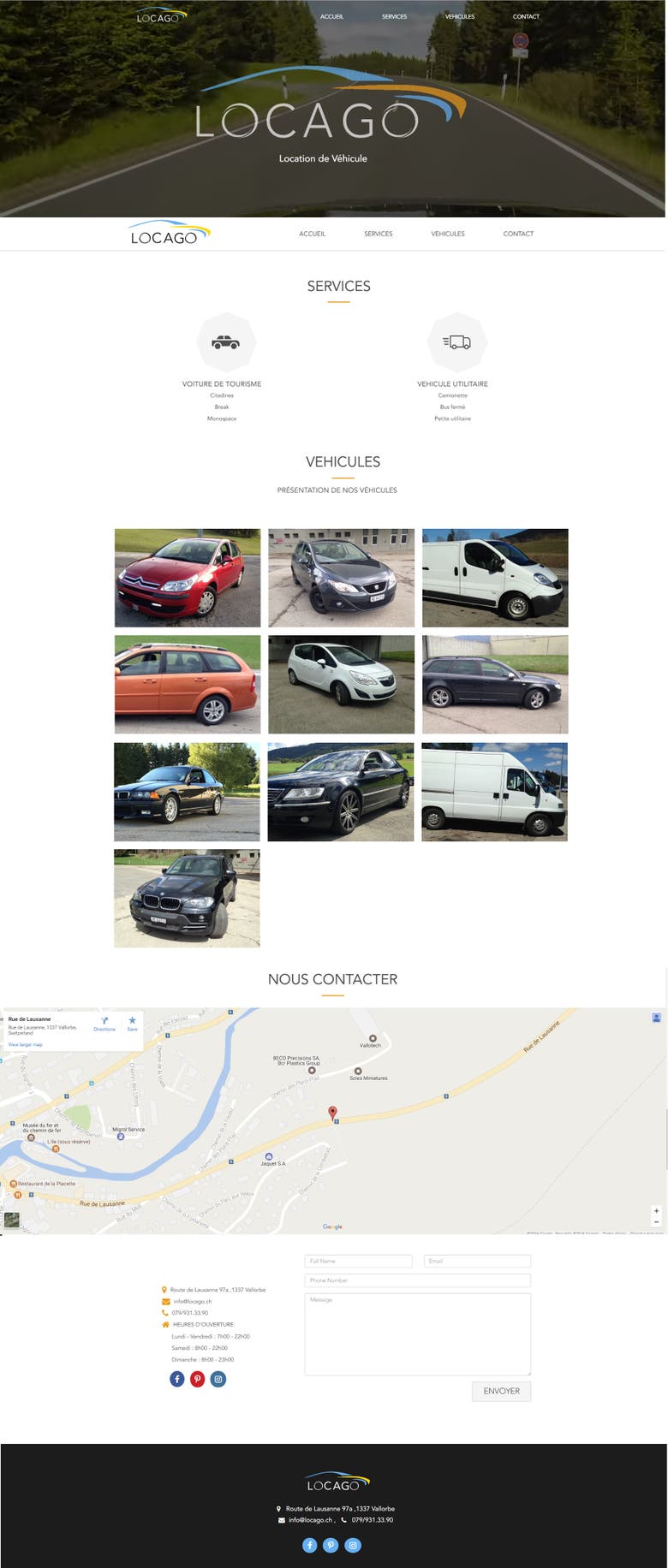 Rent a Car Website