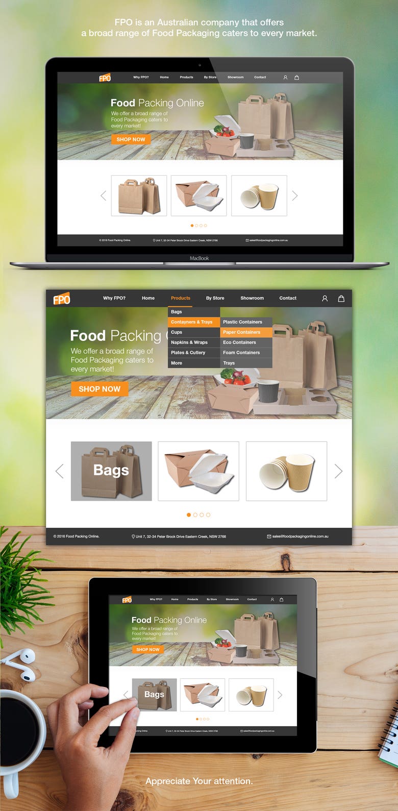 E-Commerce website redesign