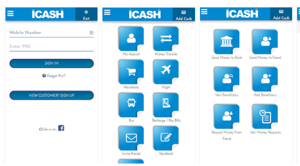 iCASH - eWallet (Android App)