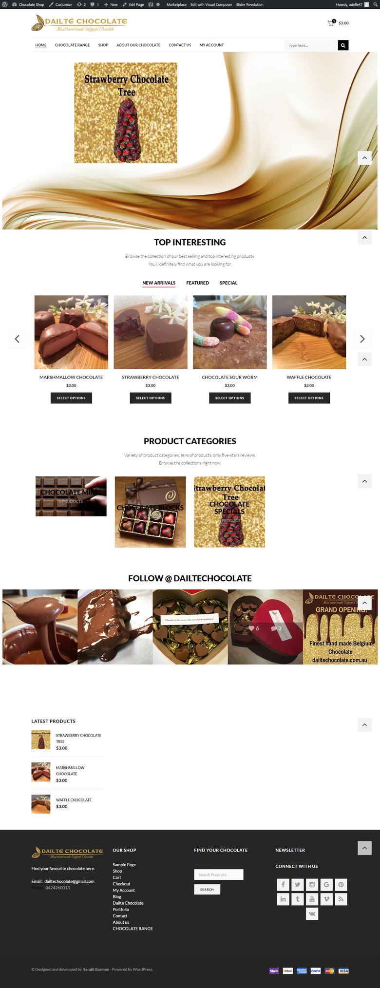 Chocolate Online Store