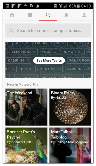 FlipBoard News & Magazines (Android App)