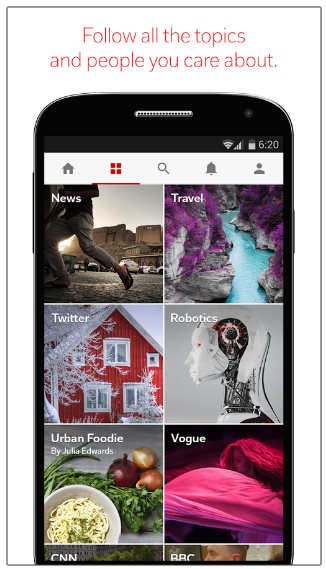 FlipBoard News & Magazines (Android App)