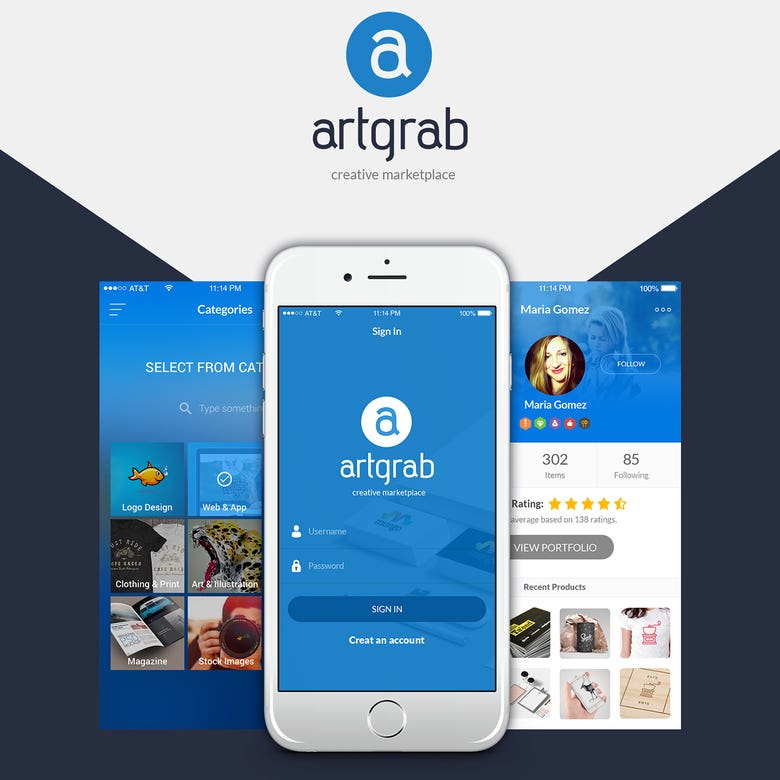 Artgrab iOS & Android App