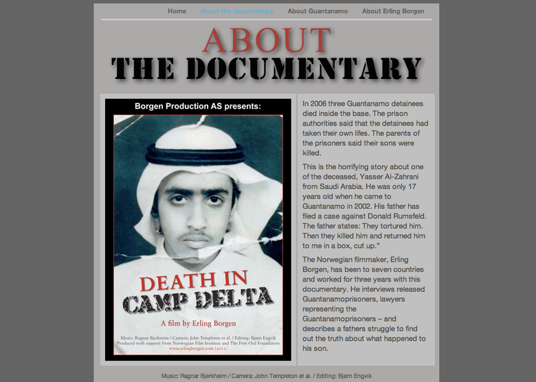 www.deathincampdelta.com - Trailer Page for Documentary Film