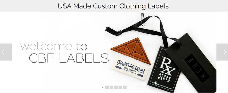 CBF Label  : USA Made Custom Clothing Labels