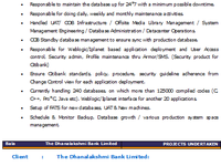 ORACLE DBA with around 7 yrs of experience in banking domain