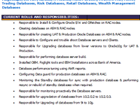 ORACLE DBA with around 7 yrs of experience in banking domain