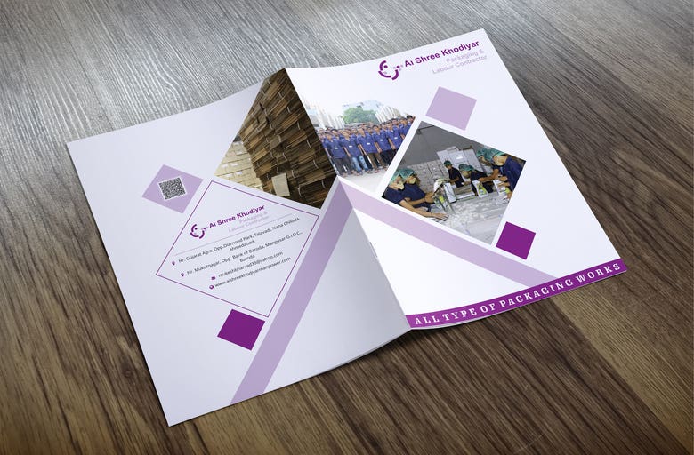 Brochure Design For Manpower Packaging  Company