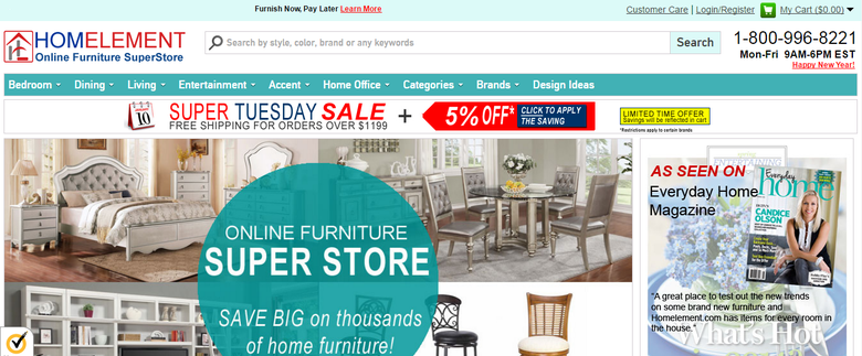 Homelement.com - Online Furniture Store for Bedroom, Dining,