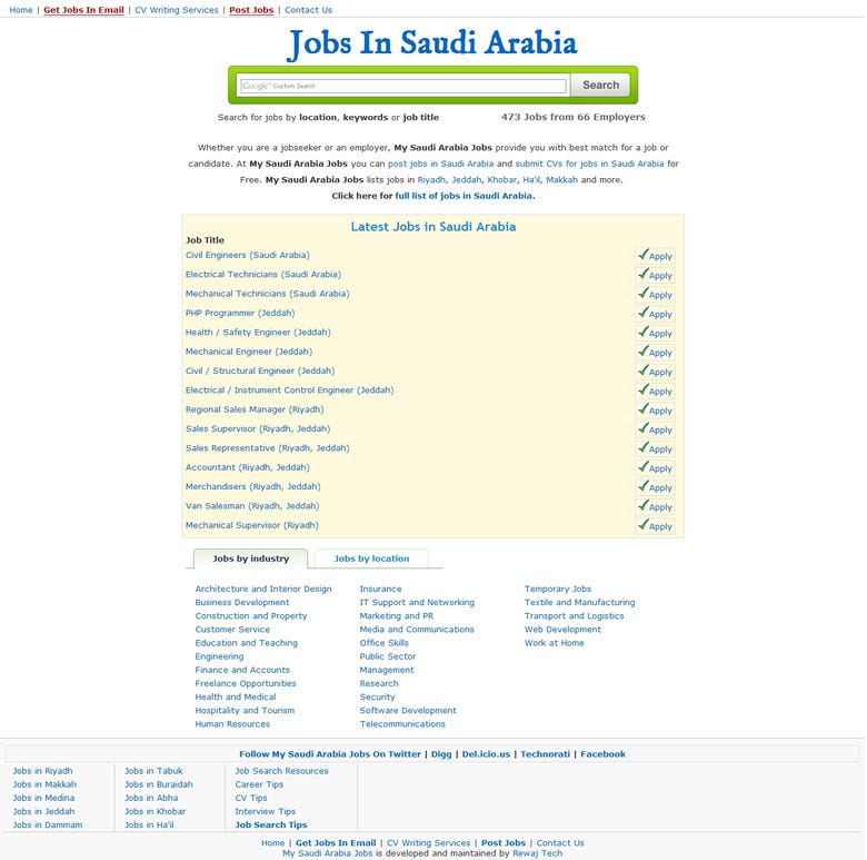 My Saudi Arabia Jobs