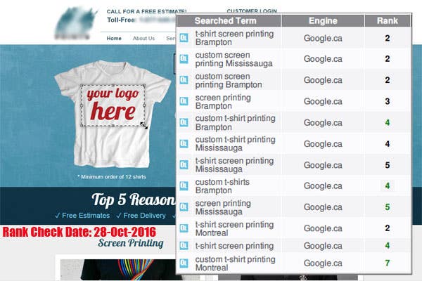 Top 5 for T-shirt Printing in Canada