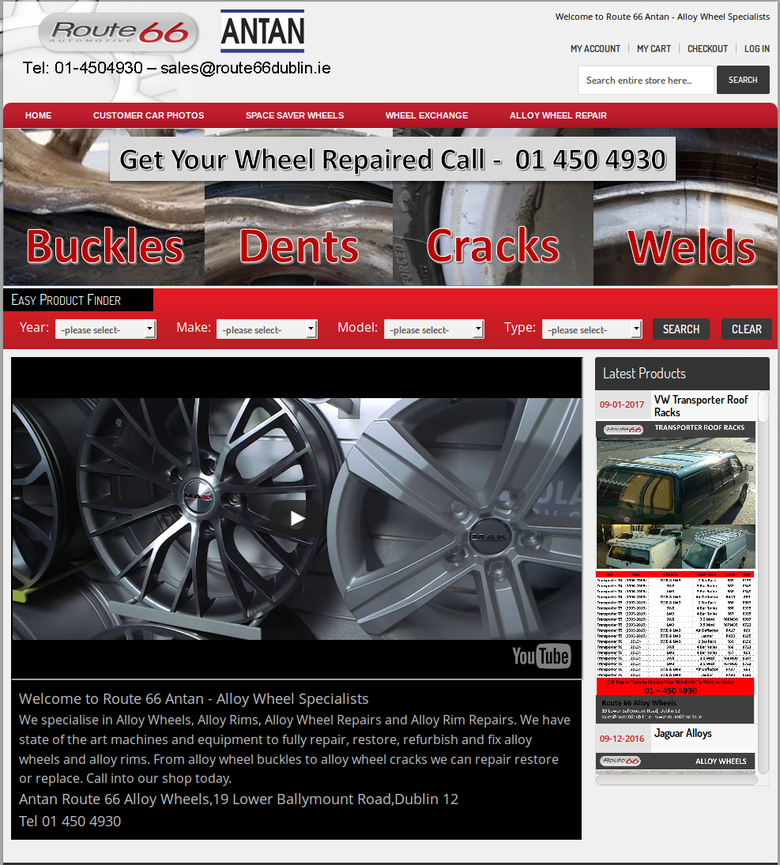 Alloy Wheels and Spare Parts Website