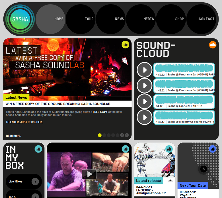 DJ Sasha Website