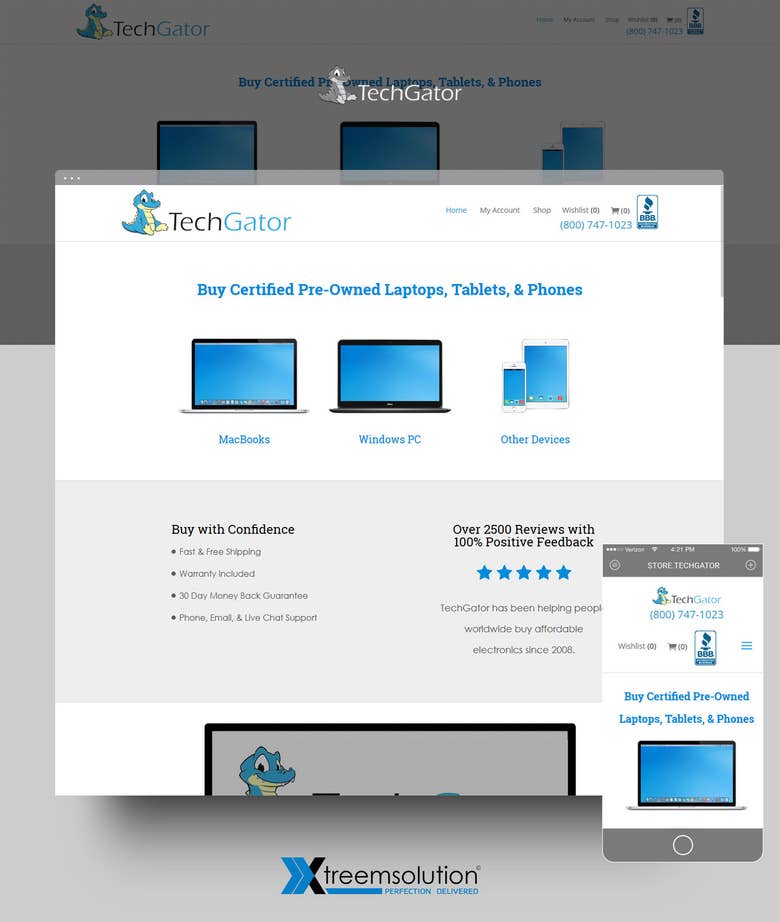 TechGator: eCommerce website