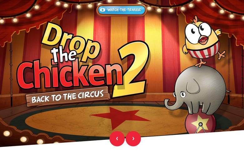 Official iOS Game and Website - Drop The Chicken