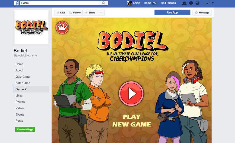 Facebook Game application