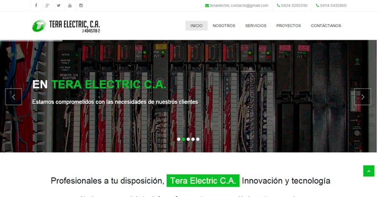 TERA ELECTRIC - Web site design