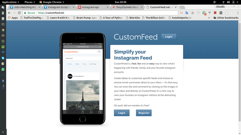 Instagram custom feed and auto-like website