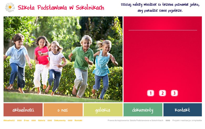 Website for Primary School in Sokolniki, Poland