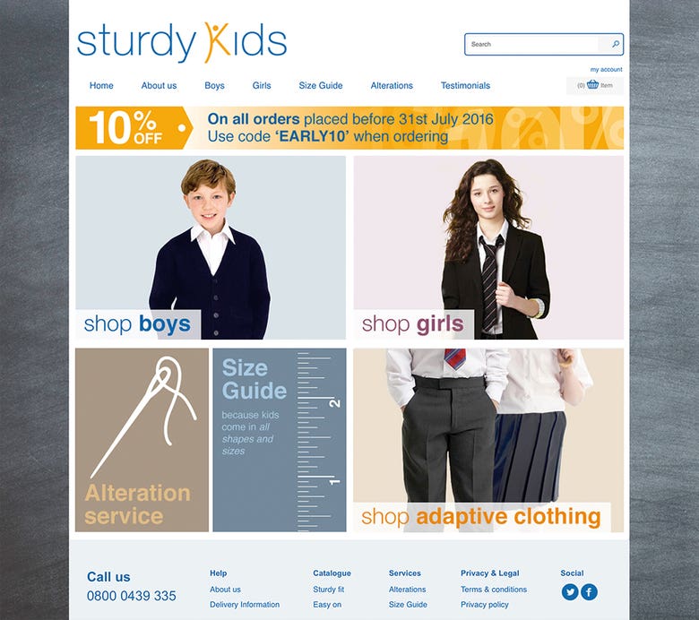 Sturdy Kids Large E-Commerce Web Site (Magento Development)