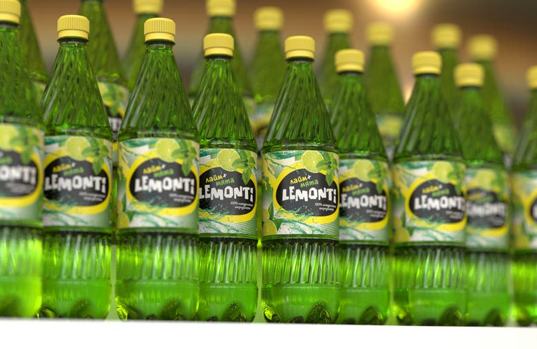 Carbonated water "Lemonti"