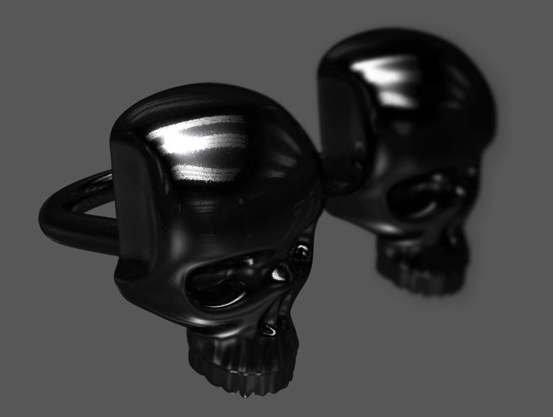Skull Ring 3D Model for Printing