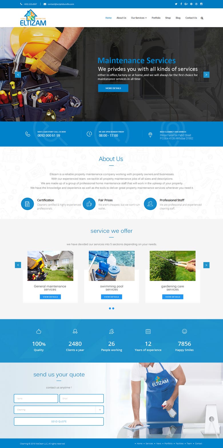 eltizam web site design & development