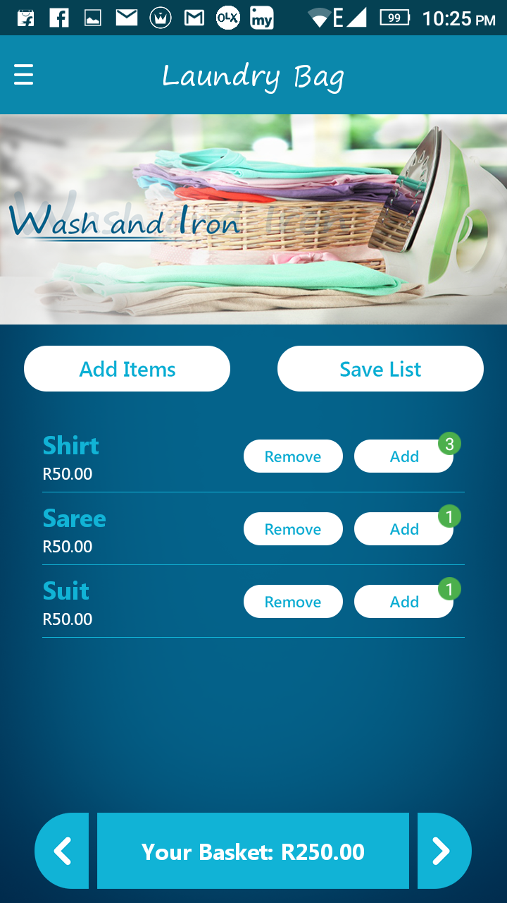 Laundry app