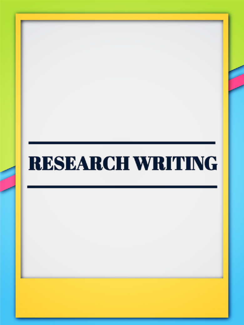 Academic / Research Writing