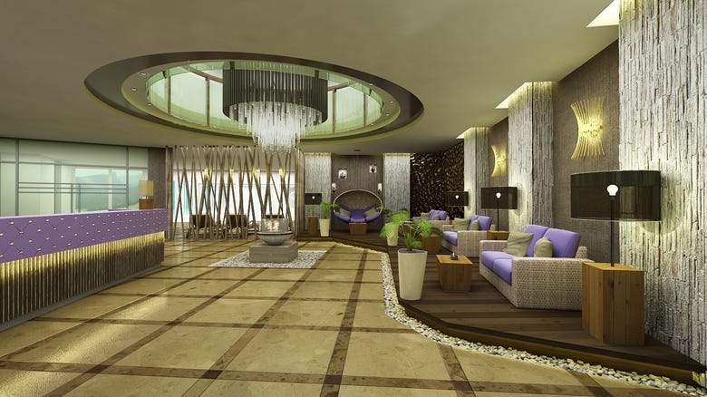 Lobby, Spa - INTERIOR renderings