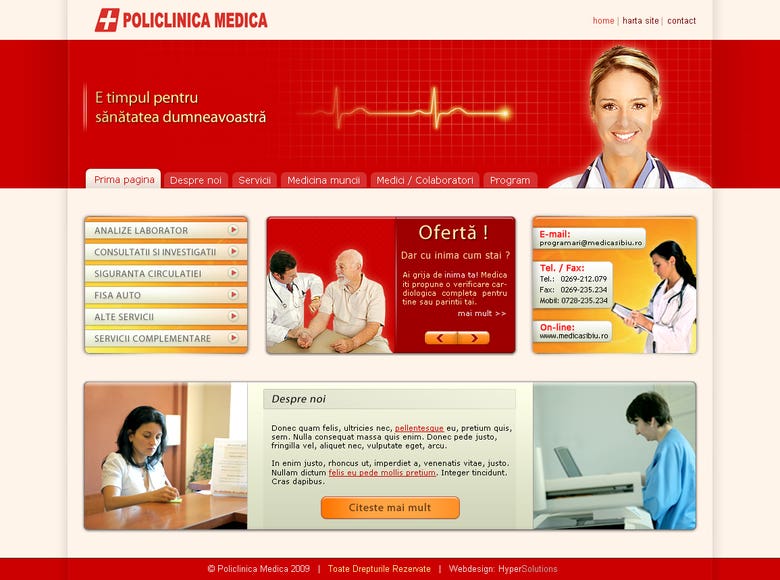 Identity Website - Policlinica Medica www.policlinica.ro