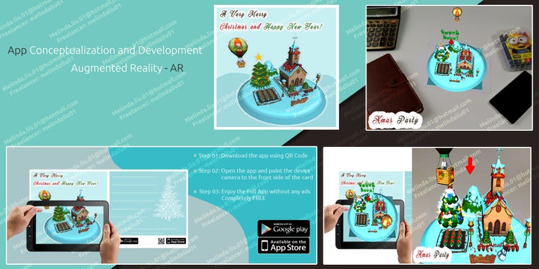 Xmas Greeting Card - Augmented Reality App
