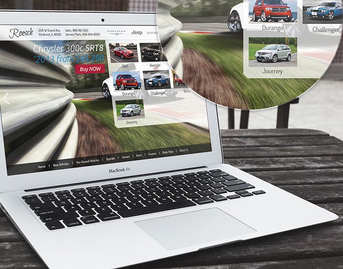 Car dealer responsive website design