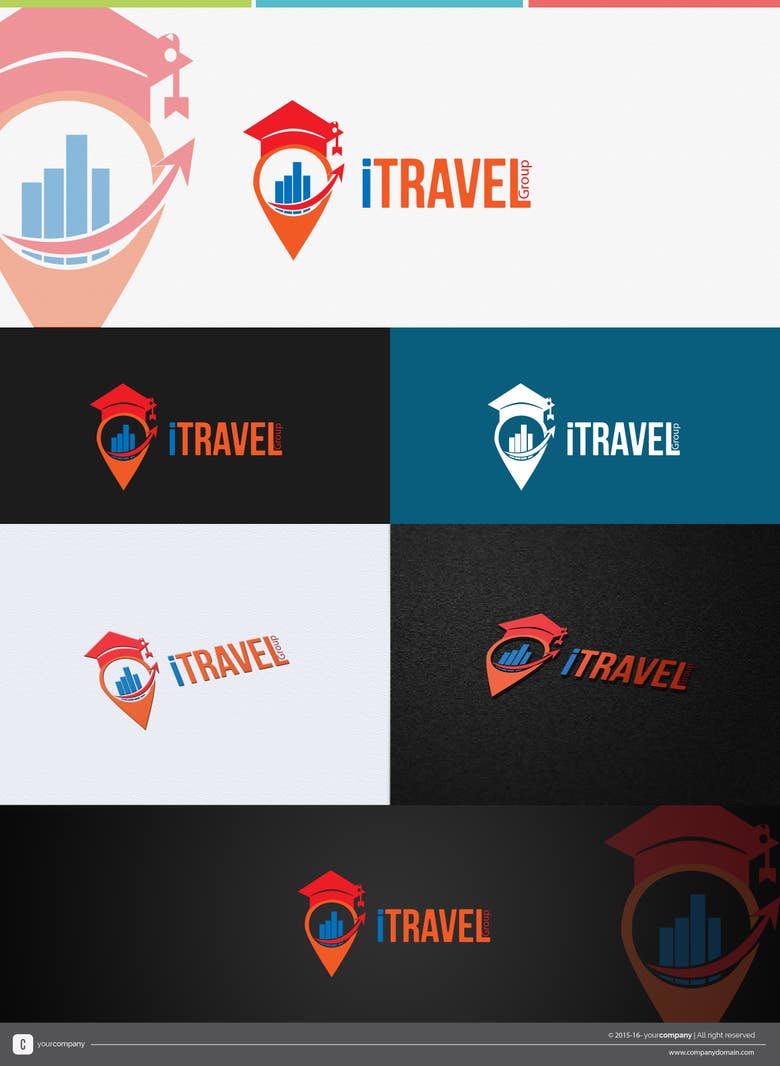 Logo for Trip company Travel, Invest, Migration, Education