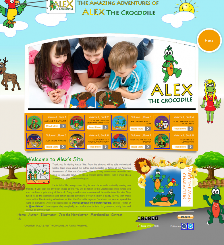 Child Store and Kids Books Website Portal.
