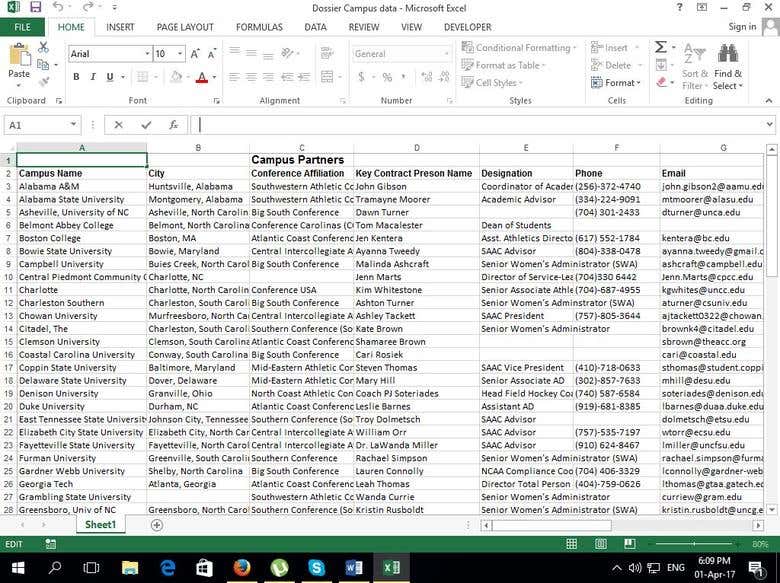`MS word to fill in excel Spreadsheet