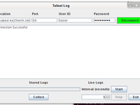 Java telnet logging client