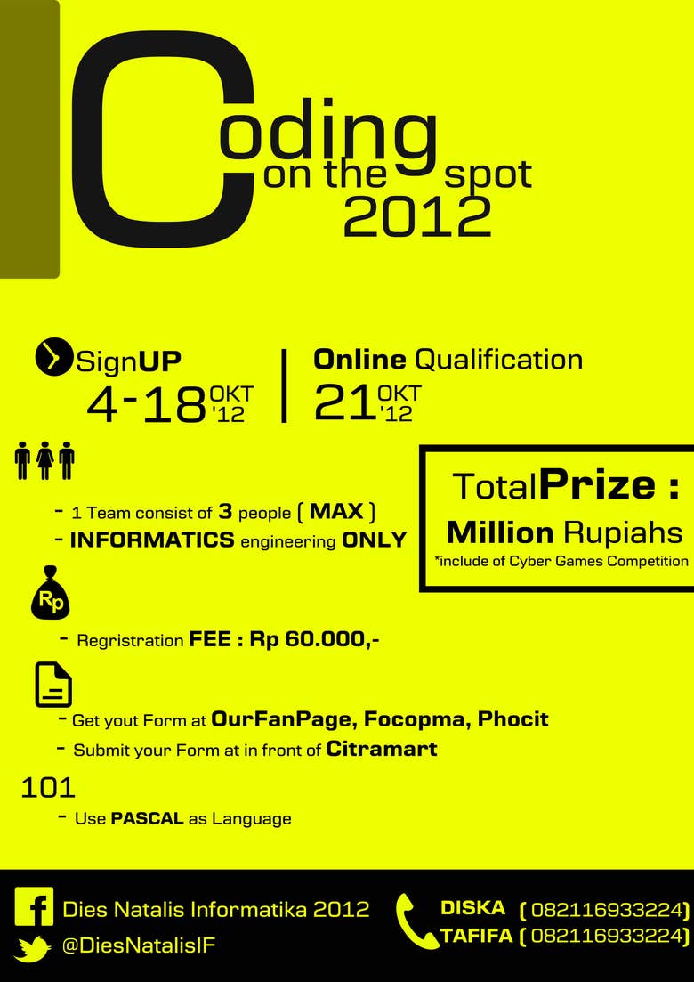Poster for Coding on the Spot