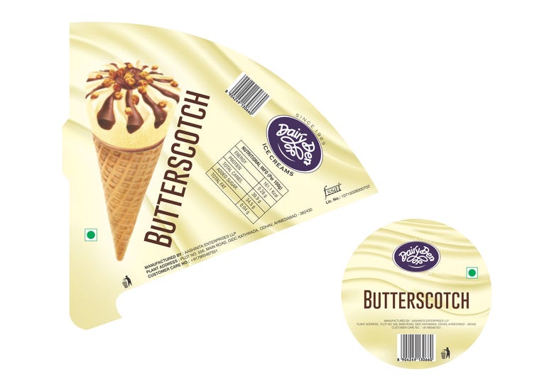 Ice Cream Cone Sleeve Design
