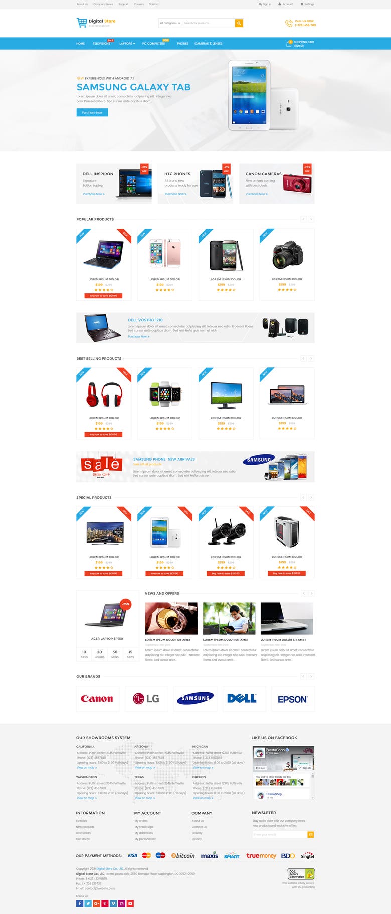 Digital Store - Build a commercial Prestashop template