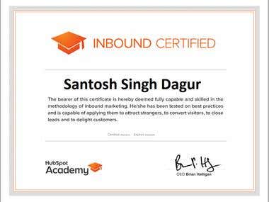 Inbound Marketing Certificate