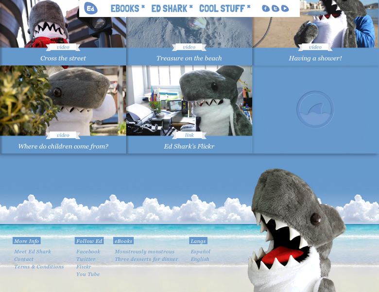 Website for Ed Shark